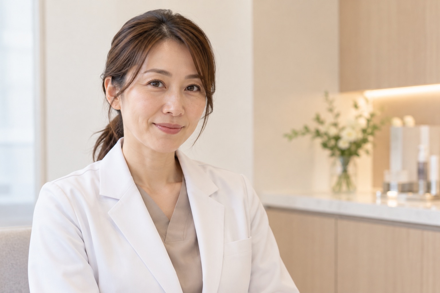 白衣を着た女性医師
